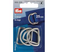Anneaux demi rond 25 mm - Argent - Prym 555225