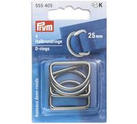 Anneaux demi rond 25 mm - Bruni brillant - Prym 555405
