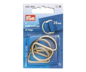 Anneaux demi rond 25 mm - Or - Prym 555406