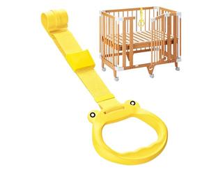 Anneaux d'entraînement ergonomiques, poignées d'aide au parc, anneaux de traction avec prise en main sûre, outil de berceau léger pour l'intérieur et la chambre à coucher, entraînement avec design