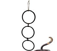 Anneaux d'escalade serpent - Jouet d'entraînement réglable et flexible - Accessoire d'aire de jeu pour reptiles | Décoration de chaîne de pneu interactive et enrichissante pour la maison des animaux
