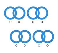 Anneaux d'étanchéité universels en silicone pour cuvette de toilette, anti-fuite, anti-odeur, installation de salle de bain, joint en caoutchouc