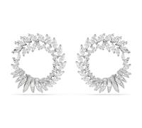 Anneaux d'oreilles Mesmera, Taille marquise, Blanches, Métal rhodié OS