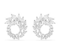 Anneaux d'oreilles Mesmera, Taille marquise, Blanches, Métal rhodié OS