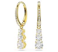 Anneaux d'oreilles Stilla Attract, Taille ronde, Blanches, Doré à l’or 18 carats (750/1000) OS