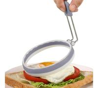 Anneaux d'œufs pour rôtir des œufs, Anneau de cuiseur d'œufs au four,Moule à sandwich aux œufs de 4 pouces en silicone | Gadget de cuisine rond antiadhésif Œuf au plat Ustensiles de cuisine pour