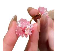 Anneaux Élégants En Résine D'hortensia Avec Conception Réglable Bijoux De Perles Multicolores Parfaits Pour Les Tenues Décontractées Ou Des Vacances Anneau Réglable