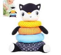 Anneaux empilables en peluche - Jouet avec anneaux empilables, jouets éducatifs en peluche pour la première éducation | Jeu d'empilage d'animaux, jouet, activités de développement, promeut