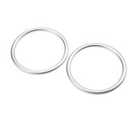 Anneaux en Aluminium Léger pour Sac Banane bébé, sans Plomb et Résistant à la Rouille, Diamètre 8,7 Cm, Lot de 2, Idéal pour Vos Courses Quotidiennes avec le Sac Banane