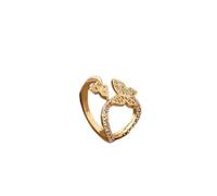 Anneaux en argent Anneaux de mode ouverts anneaux ajustés pour femmes bijoux de fête à la mode anneaux en argent pour femmes (Couleur de pierre principale: 10, Taille de l'anneau: résidante)