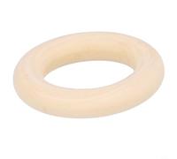 Anneaux en bois naturel brut pour macramé et bijoux, plusieurs tailles de cercles en bois massif avec finition lisse pour une personnalisation facile (5 x 1 cm)