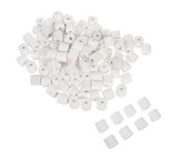 Anneaux en Céramique pour Aquarium, Filtration Biologique Réutilisable | Média Blanc pour Bassin D’eau Douce et Eau Salée, Compatible Filtre à Crevettes et Cuve