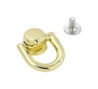 Anneaux en D dorés pour sac à bandoulière, travaux manuels et personnalisation, boules rotatives en métal, boutons de tête rotatifs