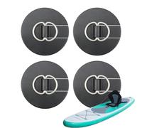 Anneaux en D pour Planche à pagaie - Kit de Patch de 8 cm, matériel en Acier Inoxydable PVC, Fixation de Pont de Gonflable avec Support adhésif Puissant | Accessoires de Crochet de canoë pour