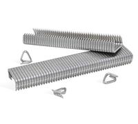 Anneaux en fil D REGUR OK 24 vz - galvanisés 1000 pièces pour la fixation des gabions, des grilles métalliques, des filets de protection contre les pigeons et bien plus encore.