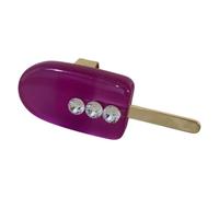 Anneaux en forme de crème glacée en acrylique de couleur bonbon, bijoux à la mode, accessoire inspiré du dessert sucré pour femmes et filles, joli cerceau à dessert en acrylique