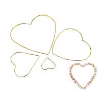 Anneaux En Métal Pour Loisirs Créatifs | 4 Pièces Doré Lune Matériaux Pour Noël | Attrape-Rêves Pentagramme Cœur Anneaux En Fer - Pour Mariage Fête Maison Extérieur Projet Artistique Couronne Adulte E