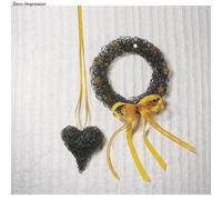 Rayher Anneau en métal, Cercle macramé, 22 cm ø, 3 mm, revêtu, Blanc, 2507100