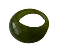 Anneaux en résine de largeur avec bords arrondis, hypoallergéniques, bijoux de doigt, faits à la main, joint empilable, large bande, léger, de forme incurvée, à porter quotidien