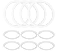 Anneaux en Silicone pour Bouteilles Larges 10pcs Blancs