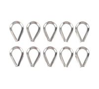 Anneaux en Triangle M3 pour Câble, 10 Pièces, Écrou de Câble en Acier Inoxydable 316 Épais, Manchon de Câble Résistant - Haute Durabilité, Protection Anti - usure, Usage Industri