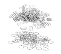 Anneaux Et Curseurs De Soutien-gorge En Métal - Argent - 200 - Clip De Support Pour Bandoulière En Bandoulière Anti-glissement, Cu