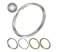 Anneaux fendus avec diamètre de 25 mm en acier trempé, lot de 24, Organisation de clés de voiture et de maison, Boucle en métal multiusage, Home project, Key Rings, Hooks, Carabiner, DIY, Accessories