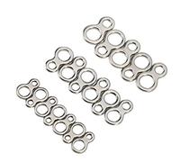Anneaux fendus de pêche, 60 pièces en Acier Inoxydable Solide Figure 8 Anneaux de gabarits Accessoires de matériel de leurre