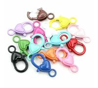 Anneaux fendus en alliage mixte coloré, fermoirs mousquetons, œillets, goupilles à vis, porte-clés, accessoires de fabrication de bijoux, fournitures - AE1-36, 10 pièces