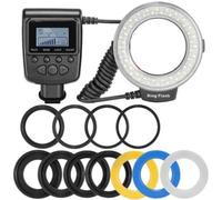 Anneaux Flash LED Macro,lot de 48 pièces,avec 8 adaptateurs,pour Canon,Nikon,Pentax,Olympus,Panasonic,appareil photo DSLR,Flash HD 130 - Type HD-130