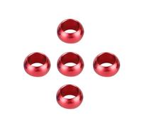 Anneaux for oiseaux de compagnie, 60 pièces, 8mm 10mm, en aluminium, bandes de pattes de Pigeon, entraînement au vol en plein air, Identification du pied, 6 couleurs(Red,Inner diameter 10mm)