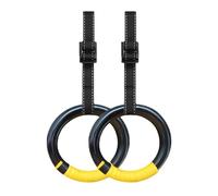 Anneaux Gymnastique 1 paire d'anneaux de gymnastique d'une capacité 1000lb avec sangles à boucle réglables 2m, anneaux d'exercice traction antidérapants for la maison