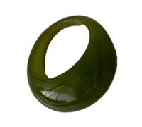 Anneaux incurvés en résine élégants, confortables, larges Surfaces, bijoux pour doigts, anneaux articulés empilables, accessoire pour robe de soirée en résine