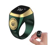 Anneaux intelligents, anneau numérique musulman, anneaux de compteur intelligents, rappel de temps numérique rechargeable pour musulmans, écran d'affichage OLED, rappel de prière de compteur de 18mm