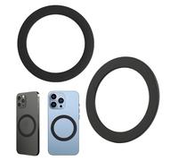 Anneaux Magnétique Compatible avec MagSafe, 2Pcs Aimant Autocollant Adhésif Coques de Téléphone Anneaux Universel Anneau Chargeur Charge sans Fil pour iPhone 17 16 15 14 13 12 Google Pixel 10 Galaxy
