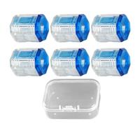 Anneaux Magnétiques Pour Vis 6-Pièces, Aimant Anti-Dérapant Transparent ABS Pour Perceuses & Tournevis, 1,8x1,5cm Hexagone & Phillips, Prise Magnétique Universelle Pour Professionnels & Bricoleurs