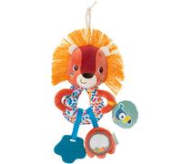 Lilliputiens - Anneaux multi activités Jack le lion - Jouet d’éveil pour bébé avec sons, textures et couleurs - Facile à attraper - Stimule les sens et développe la motricité fine - Dès 3 mois - 83506
