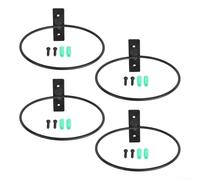 Anneaux muraux en métal pour pots de fleurs avec ventilation et drainage, adaptés pour accrocher des plantes à l'intérieur et à l'extérieur dans différents paramètres (15,2 cm)