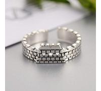 Anneaux ouverts pour les femmes, anneau ajusté vintage Simplicité élégante 925 Rague murale en argent sterling et bijoux romantique Gift pour filles Femmes Couple Engagement Mariage Éternité Anneau