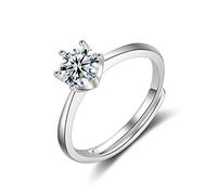 Anneaux ouverts pour les femmes, anneau réglable Classic Silver Silver à six grilles Raguez romantique bijoux pour filles couple couple engagement mariage éternité d'anneau de Noël cadeau