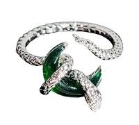 Anneaux ouverts tendance avec accents de lune - Accessoire portable pour une tenue décontractée polyvalente - Bagues tendance, taille unique, Comme décrit, Comme décrit.