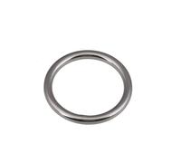 Anneaux polyvalents en acier inoxydable, Acier inoxydable 304 Solid O Lock Up Soudé Gréement Marine(M3x35mm)