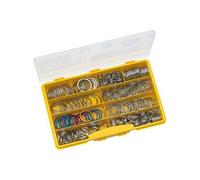 Anneaux porte-clé en métal, assortiment de 300 pièces