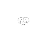 Wedo Anneaux porte-clés 2623016 – métal nickelé, 20 mm, 100 pièces, argent
