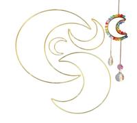 Anneaux Pour - 4 Pièces Ornements Étoile à Cinq Branches | Attrape-Rêves Pentagramme Cœur Anneaux En Fer,Pour Fêtes Vacances Maisons Couronnes Guirlandes Activités