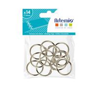 Anneaux Pour Albums 3 Cm - Argenté - 14 Pcs