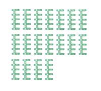 Anneaux pour classeurs, 20 pièces anneaux de reliure Clips, bricolage feuilles mobiles livre papier, carnet journal classeurs for l'école, le bureau, la maison(Grün)