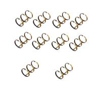 Anneaux pour classeurs, Classeurs à feuilles mobiles 3 anneaux, diamètre intérieur 20mm, de livre, carnet notes, journal intime, Album Photo for le bureau, l'école domicile, 10 pièces