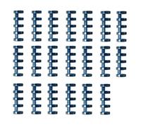 Anneaux pour classeurs, Reliure à anneaux en plastique 5 trous, 20 pièces, de livre feuilles mobiles, Clips reliure for bricolage, carnet notes, journal intime, calendrier