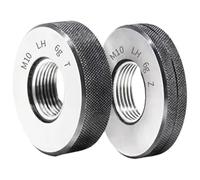anneaux pour filetages externes haute précision, Jauge à bague filetée en acier métrique LH M3-M20 6G Go No(M10x1 LH)